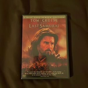 Tom cruise “The Last Samurai DVD